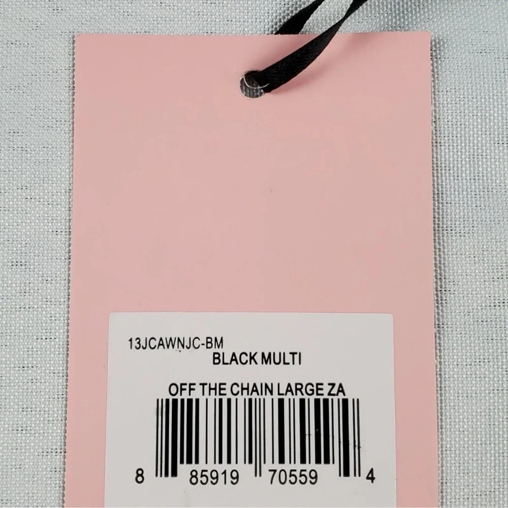 Juicy Couture Black Rainbow Logo Zip Wallet
